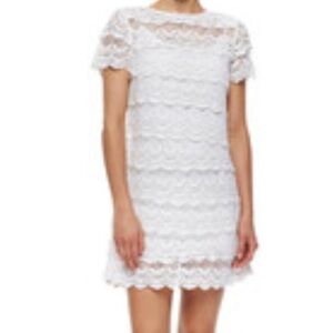 SALE! NWT MICHAEL MICHAEL KORS White Scalloped Lace Dress Women’s small
New